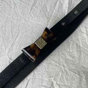 TIRY BURCH BLACK LEATHER BELT